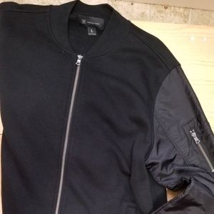 Black bomber jacket